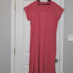 Woman Within Knit Candy Cane Dress